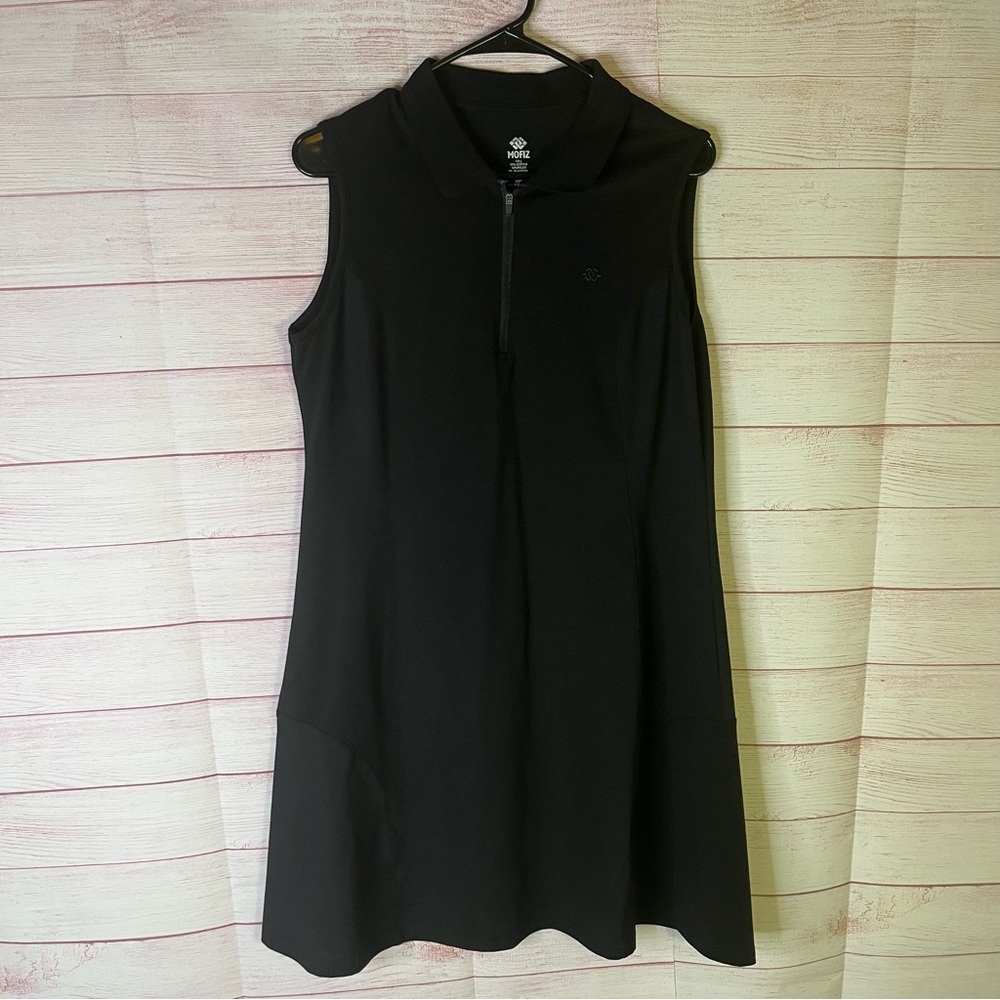 Mofiz Black Sleeveless‎ Golf Tennis Dress Size Large